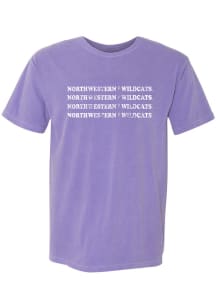 Summit Sportswear Northwestern Wildcats Womens Purple Unisex Tee Short Sleeve T-Shirt