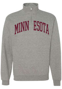 Summit Sportswear Minnesota Golden Gophers Womens Oatmeal Jamie Qtr Zip