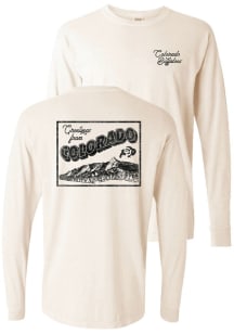 Summit Sportswear Colorado Buffaloes Womens Ivory Greetings LS Tee