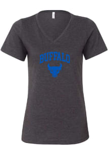 Summit Sportswear Buffalo Bulls Womens Grey Julia Short Sleeve T-Shirt