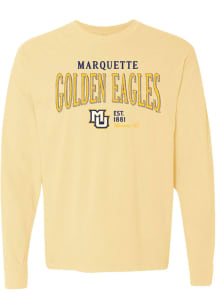 Summit Sportswear Marquette Golden Eagles Womens Yellow Addie LS Tee