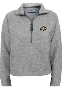 Summit Sportswear Colorado Buffaloes Womens Grey Karsen Qtr Zip