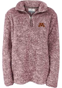 Summit Sportswear Minnesota Golden Gophers Womens Maroon Whitney Qtr Zip