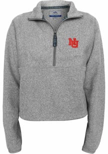 Summit Sportswear Nebraska Cornhuskers Womens Grey Karsen Qtr Zip