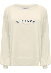 Summit Sportswear K-State Wildcats Womens Oatmeal Alissa Crew Sweatshirt