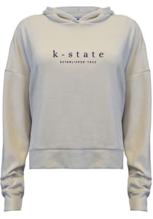 Summit Sportswear K-State Wildcats Womens Oatmeal Ella Hooded Sweatshirt