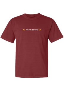 Summit Sportswear Minnesota Golden Gophers Womens Maroon Meet Me In Short Sleeve T-Shirt