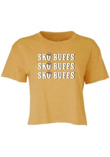 Summit Sportswear Colorado Buffaloes Womens Gold Buffs Short Sleeve T-Shirt