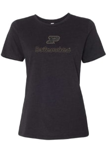 Summit Sportswear Purdue Boilermakers Womens Black Perfect Short Sleeve T-Shirt