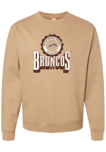 Summit Sportswear Western Michigan Broncos Womens White Erin Crew Sweatshirt