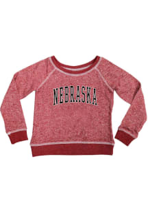 Summit Sportswear Nebraska Cornhuskers Girls Red Kylie Long Sleeve Sweatshirt