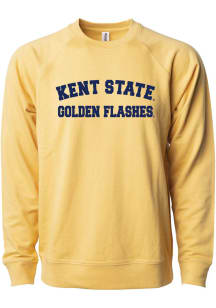 Summit Sportswear Kent State Golden Flashes Womens Gold Classic Block Crew Sweatshirt