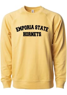 Summit Sportswear Emporia State Hornets Womens Gold Classic Block Crew Sweatshirt