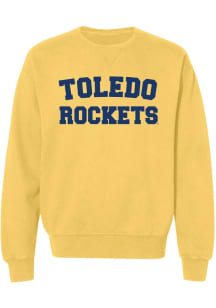 Summit Sportswear Toledo Rockets Womens Gold Classic Block Crew Sweatshirt
