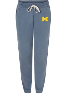 Summit Sportswear Michigan Wolverines Womens Team Logo Blue Sweatpants