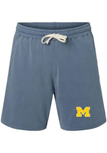 Summit Sportswear Michigan Wolverines Womens Blue Team Logo Shorts