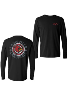Summit Sportswear Louisville Cardinals Womens Black Concert LS Tee