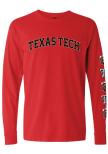 Summit Sportswear Texas Tech Red Raiders Womens Red Repeat LS Tee