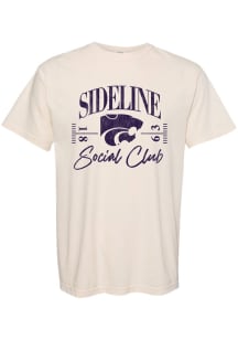 Summit Sportswear K-State Wildcats Womens Ivory Sideline Social Club Short Sleeve T-Shirt