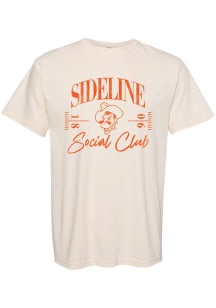 Summit Sportswear Oklahoma State Cowboys Womens Ivory Sideline Social Club Short Sleeve T-Shirt