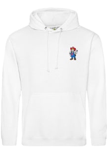 Summit Sportswear Nebraska Cornhuskers Mens White Twill Front Left Chest Long Sleeve Hoodie