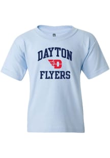 Summit Sportswear Dayton Flyers Youth Light Blue Arch Mascot Short Sleeve T-Shirt