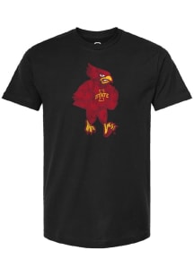 Summit Sportswear Iowa State Cyclones Black Alternate Team Logo Distressed Short Sleeve T Shirt