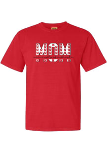 Summit Sportswear Nebraska Cornhuskers Womens Red Block Mom Short Sleeve T-Shirt