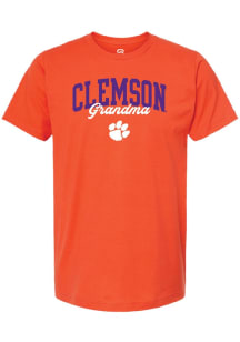 Summit Sportswear Clemson Tigers Womens Orange Grandma Short Sleeve T-Shirt