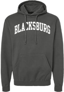 Summit Sportswear Blacksburg Mens Charcoal WORDMARK Long Sleeve Hoodie