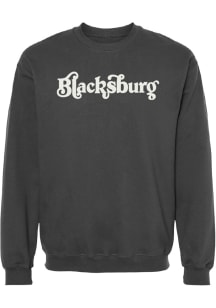 Summit Sportswear Blacksburg Womens Charcoal CURVY Crew Sweatshirt
