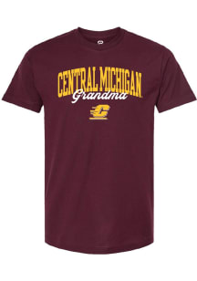 Summit Sportswear Central Michigan Chippewas Womens Maroon Grandma Short Sleeve T-Shirt