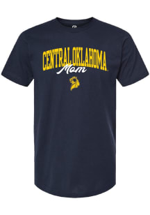 Summit Sportswear Central Oklahoma Bronchos Womens Navy Blue Mom Short Sleeve T-Shirt