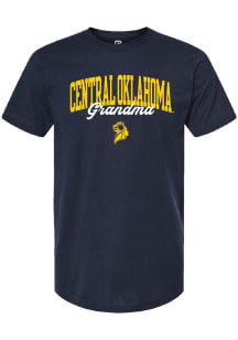 Summit Sportswear Central Oklahoma Bronchos Womens Navy Blue Grandma Short Sleeve T-Shirt