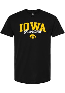 Summit Sportswear Iowa Hawkeyes Womens Black Grandma Short Sleeve T-Shirt
