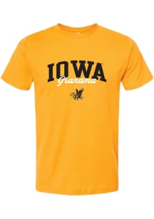Summit Sportswear Iowa Hawkeyes Womens Gold Grandma Short Sleeve T-Shirt