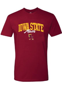 Summit Sportswear Iowa State Cyclones Womens Crimson Mom Short Sleeve T-Shirt