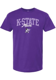 Summit Sportswear K-State Wildcats Womens Purple Mom Short Sleeve T-Shirt