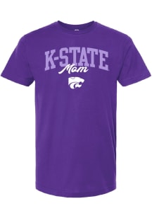 Summit Sportswear K-State Wildcats Womens Lavender Mom Short Sleeve T-Shirt