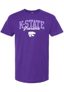Summit Sportswear K-State Wildcats Womens Lavender Grandma Short Sleeve T-Shirt