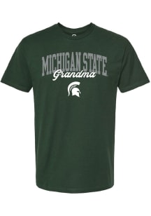 Summit Sportswear Michigan State Spartans Womens Green Grandma Short Sleeve T-Shirt