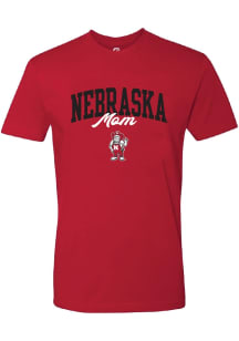Summit Sportswear Nebraska Cornhuskers Womens Red Mom Short Sleeve T-Shirt