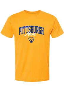 Summit Sportswear Pitt Panthers Womens Gold Mom Short Sleeve T-Shirt