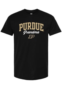 Summit Sportswear Purdue Boilermakers Womens Black Grandma Short Sleeve T-Shirt