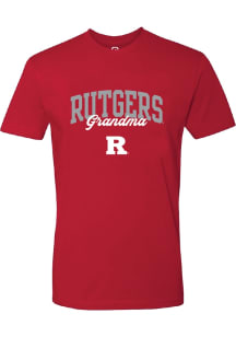 Summit Sportswear Rutgers Scarlet Knights Womens Red Grandma Short Sleeve T-Shirt