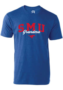 Summit Sportswear SMU Mustangs Womens Blue Grandma Short Sleeve T-Shirt