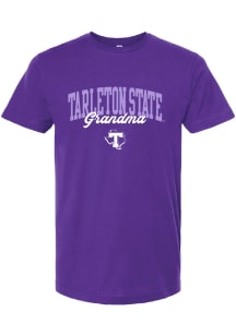 Summit Sportswear Tarleton State Texans Womens Purple Grandma Short Sleeve T-Shirt