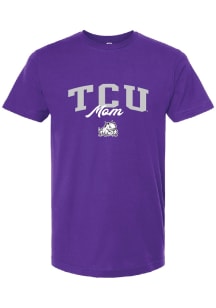 Summit Sportswear TCU Horned Frogs Womens Purple Mom Short Sleeve T-Shirt