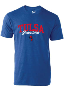 Summit Sportswear Tulsa Golden Hurricane Womens Blue Grandma Short Sleeve T-Shirt