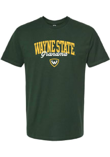Summit Sportswear Wayne State Warriors Womens Green Grandma Short Sleeve T-Shirt